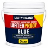 UB Unity Brand Transparent Waterproof Glue for Leakage, Epoxy Resin for Flooring, Crack Seal Agent Waterproofing for Roof Leakage Solution Indoor Outdoor Waterproof Adhesive Sealan (5 kg Glue)