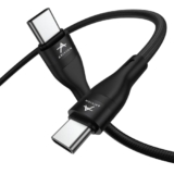 Arivion Type C to C Type 60W Fast Charging Data Cable For Smartphone, 480 Mbps Data Sync/Transfer,(Black, 1 Meter Long, 12 Months warrenty, True FCC Certified cable)