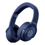 pTron Studio Pro w/ 65Hrs Playtime, Wireless Over Ear Headphones w/HD Mic, Dual Device Pairing, TruTalk AI-ENC Calls, Low-Latency Game & Music, 40mm Drivers, BT5.4, Type-C Fast Charging (Blue)