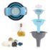 BOROSIL Teal Bag, 3 Pc (320 ml x 2 + 240ml x 1 ), Office Tiifin 3 Containers Glass Office Lunch Box(880 ml)