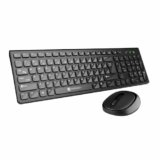 Portronics Key7 Combo Wireless Keyboard & Mouse Set with 2.4 GHz USB Receiver, 10m Working Range, 12 Shortcut Keys, Adjustable DPI, 10 Million Key Life & Click Life for PC, Laptop, Mac (Black)