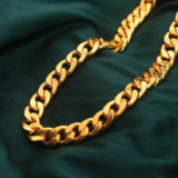 Lobya Gold Cuban Chain Necklace – Bold Premium Statement Piece Gold-plated Plated Brass Chain