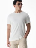 JACK & JONES Solid Men Round Neck White T-Shirt