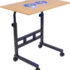 Flipkart SmartBuy Portable Rolling Laptop Table with Built-in Dual Cooling Fans 2 Fan Ergonomic Cooling Pad with Adjustable Height(Black, Brown)