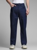 JACK & JONES Loose Fit Men Dark Blue Jeans