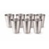 MAX MART Geometric Metal Flower Vase Iron Vase(10 inch, Gold)