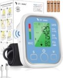 DR VAKU® BP Monitor Fully Automatic Blood Pressure Machine to Check Digital Accurate Level for Home Monitoring Device with Talking Function,Large Display + Cuff Kit Best Accurate Apparatus Measurement- White&Blue