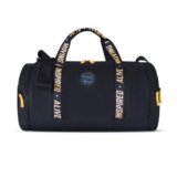 Gear Inspired Alive Moving 19″/33L Large Water Resistant Duffle Bag | Gym Bag | Travel Bag for Men/Women (Black – Yellow)