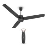 Havells FAB BLDC Ceiling Fan 1200 mm (Made In India), 380 RPM, Savings Upto 65%, Reverse Rotation, 4 Modes (Boost,Sleep,Breeze,Mop), Low Wattage 30 W, Low Noise, Air Flow:235 CMM, 3Y Warranty, Black
