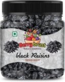 RAJVEER ENTERPRISES Natural Black Raisins | Premium Quality Seedless Kali Kismis | Immune Booster Dry Fruit Rich in Dietary Fiber, Potassium & Iron (500Gram)