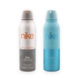 Nike Up and Down Deodorant Duo Set | Men & Women Deo Combo Pack | Long-Lasting Body Spray, His & Her Gift Set | 200ml Each (Pack of 2)