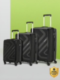 Kamiliant by American Tourister Combination Lock-Kiza(Small55Cm|Medium68Cm|Large79Cm) Cabin & Check-in Set 4 Wheels – 27 inch
