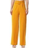 KOTTY Women Regular Length Marigold Solid Trousers(Marigold,26)
