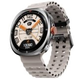 Fire-Boltt Axiom Round Smart Watch 1.43″ Super AMOLED Display with Always-On Mode, Bluetooth Calling, Rotating Crown, SPO2 & Heart Rate Monitor, IP67 Waterproof Silicone Smartwatch for Men – White