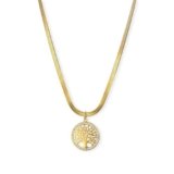 PALMONAS Tree of Life Necklace for Women – Waterproof & Anti Tarnish Jewellery | Gold Plated Necklace Chain, Gift For Women & Girls