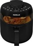 Havells Prolife Crystal Digital Air Fryer 5.5L, 1500W|D 8 Pre-sets| Aerocrisp Technology with 85% Less Oil Cooking| Dehydrator Mode| Auto-Shutoff|See-Through Window| 2Yr Door Step Warranty by Havells