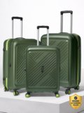ALFA by VIP Rhino Strong Hard Side Luggage | Trolley Bag With Flushed Combination Lock Cabin & Check-in Set 8 Wheels – 30 Inch