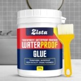 Crack Seal Glue 300gm with Brush | Transparent Waterproofing Glue for Roof Leakage, Pipes, Tiles & Walls | Epoxy Sealant Solution for Long-Lasting Leak Protection