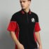 WOMENPRIDE Printed Men Polo Neck Black T-Shirt