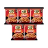 WickedGud Korean Instant Noodles | Fiery 2X Spicy | Whole Wheat | No Palm Oil | 67 g Each (Pack of 5)