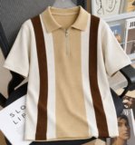 Try This Colorblock Men Polo Neck Multicolor T-Shirt