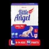 Little Angel Easy Dry Pant Diapers – L(62 Pieces)