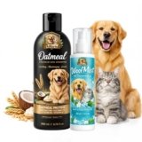 PetKartel Tick & Flea Dog Shampoo 200ml + WoofMist Pet Perfume Spray 100ml Combo | Anti Tick Cleansing Shampoo with Tea Tree Lemon Aloe & Long Lasting Fresh Fragrance Spray | Dog & Cat Grooming Kit