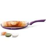 Wonderchef Royal Velvet Non-Stick Dosa Tawa 28cm for Kitchen, Non-Toxic Chemical & PFOA Free, Low-Oil Cooking, Scratch-Resistant, Gas Stove & Induction Friendly, Soft Handle, 2-Yr Warranty, Purple