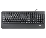 acer OfficeKey Wired Keyboard with Palm Rest | Plug & Play USB 2.0 | Co-Pilot Shortcut Key | Rupee ₹ Symbol | 10M Keystroke Life | 104 Chiclet Keys | Windows & Mac Compatible – Black