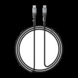 boAt USB Type C Cable 10 A 1.2 m C to C 65W(Compatible with All devices with Type- C Port, Carbon Black, Grey, One Cable, USB Type C To USB Type C, 65 W)