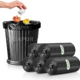 AJAPOR Biodegradable Garbage Bags (Small Size 17×19 inch) (30 Bags Per Roll) (Pack Of 1) Dustbin Bags For Home Office Hotels