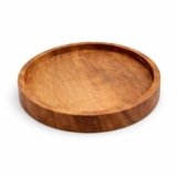 Wooden Tea Coaster | Handmade Babul Wood Coaster for Dining Table, Holding Tea Coffee Mugs & Glasses | Eco-Friendly Indian Handicraft Home & Gift Item Pack of 1