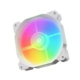 Geonix Luma ARGB 120mm PC Cooling Fan | PWM | Hydraulic Bearing | Low Noise 23dB | High Airflow 35.97 CFM, White