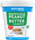 MYFITNESS All Natural Unsweetened Peanut Butter Crunchy(510 g)