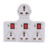 Digiway 4 Universal Socket 3 Switch Multi Plug Extension Board/Multiplug