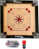 Trex Sports 20 Inches Heavy Wooden Gloss Finish with Coins, Powder & Stricker 50 cm Carrom Board(Multicolor)