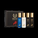 DENVER Sporting Club EDP- SRK’s Favorite Luxury Gift Pack (20ml x 4) Perfume Eau de Parfum  –  80 ml(For Men)