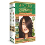 Aequo Organic Cream Hair Color 3N Dark Brown – Herbal Hair Dye for 100% Grey Coverage | Zero Ammonia & PPD | QH+ Grey Control Formula | 2 Applications (115 ml)