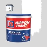 Nippon Paint Quick Coat Interior Emulsion Paint – 10 KG (WHITE)-Quick Drying, Good Coverage, Low VOC-Paint for Wall, Living Room