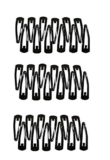 Reiz Set of 36 Pcs Big Size Tik Tak Hair Pins Premium Metal Triangular Tik Tak/Tic Tac Hair Pins/Clips Hair Accessories Hair Pins or Clips for Girls and Women – Black (36 Pcs Big)