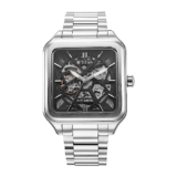 Titan Automatics Anthracite Dial Stainless Steel Strap for Men-NS90162SM01
