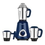 Bajaj GX1 Ninja Series 500W Mixer Grinder With 3 Jars (Stainless Steel Jars) | Superior Mixie For Kitchen | Durable Mixer Grinder | DuraCut Blades | 2 Yrs Warranty 【Blue】