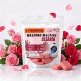 Washing Machine Cleaner Tablets 18 Pcs | Rose Scented Washing Machine Drum Cleaner | Removes Dirt, Odour, Limescale & Residue | Deep Cleaning Tablets for Front Load & Top Load Fully Automatic Machines