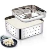 DDecora Stainless Steel Square Paneer Maker Mould Press, 600ml