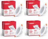 EVEREADY 8W DOWN LIGHT WHITE PACK OF-04 Ceiling Light Ceiling Lamp(White)