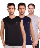 TQH Sleeveless T Shirts for Men | Vest for Men | Tank Top Men’s | Sando for Man | Man Sleeveless Gym Vest Round Neck Solid Casual T-Shirt for Workout Running Sports Beach