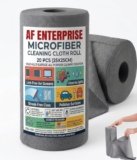 Reusable Microfiber Cleaning Cloth Roll 20 Sheets – Tearable Kitchen Cleaning Wipes, Ultra Absorbent, Lint-Free, Washable Up to 4000 Times, Eco-Friendly Paper Towel Replacement for Home & Kitchen
