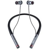 Black-R Bluetooth Wireless in Ear Earphones with Mic, Bombastic Bass – 13 mm Drivers, Dust and Water Resistant, Fast Charge, Low Latency, v5.4 Bluetooth Neckband, Grey