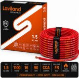 Laviland 1.5 SQ MM Copper Wire | 90m | Single Core | FR PVC Insulated | Domestic 1.5 sq/mm Red 90 m Wire(Red)