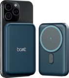 boAt 10000 mAh 22.5 W Wired & Wireless With MagSafe Power Bank(Deep Blue, Lithium Polymer, Fast Charging, Quick Charge 3.0 for Mobile)